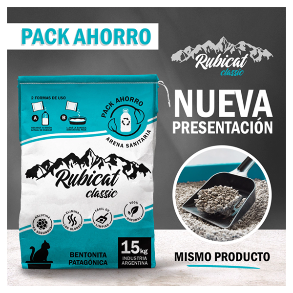 Rubicat Classic x 15 kg. - Pack x 2 bolsas - Imagen 3